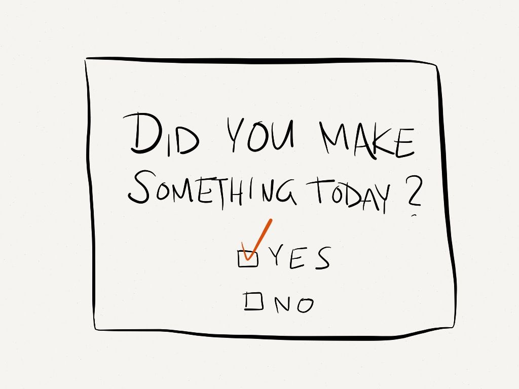 Did You Make Something Today? Did You Make Something Today?